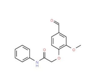 2-(4-Formyl-2-methoxy-phenoxy)-N-phenyl-acetamide - chemical structure image