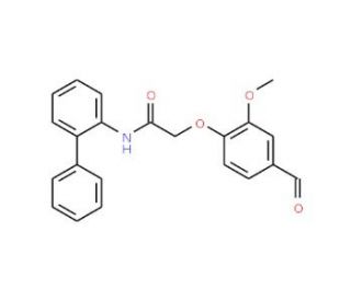 2-(4-Formyl-2-methoxyphenoxy)acetic acidN-(2-biphenylyl)amide (CAS 247592-93-4) - chemical structure image