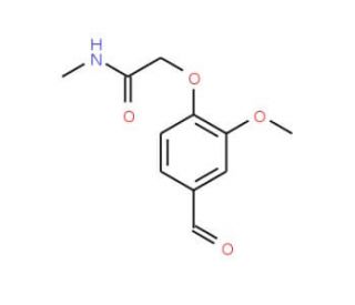 2-(4-formyl-2-methoxyphenoxy)-N-methylacetamide - chemical structure image