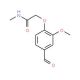 2-(4-formyl-2-methoxyphenoxy)-N-methylacetamide - chemical structure image