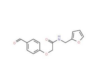 2-(4-formylphenoxy)-N-(2-furylmethyl)acetamide - chemical structure image