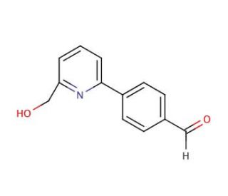 2-(4-Formylphenyl)-6-(hydroxymethyl)pyridine (CAS 618092-18-5) - chemical structure image