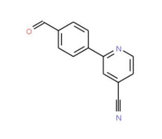 2-(4-Formylphenyl)isonicotinonitrile (CAS 253801-11-5) - chemical structure image