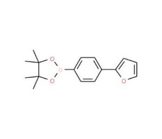 2-[4-(Fur-2-yl)phenyl]-4,4,5,5-tetramethyl-1,3,2-dioxaborolane (CAS 868755-79-7) - chemical structure image