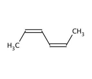 2,4-Hexadiene, mixture of isomers (CAS 592-46-1) - chemical structure image
