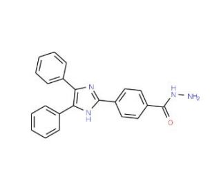 2-[4-(Hydrazinocarbonyl)phenyl]-4,5-diphenylimidazole (CAS 151589-38-7) - chemical structure image