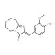 2-(4-Hydroxy-3-methoxy-benzylidene)-2,5,6,7,8,9-hexahydro-imidazo[1,2-a]azepin-3-one - chemical structure image