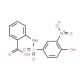 2-(4-Hydroxy-3-nitro-benzenesulfonylamino)-benzoic acid - chemical structure image