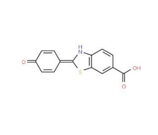 2-(4-Hydroxy-phenyl)-benzothiazole-6-carboxylic acid - chemical structure image