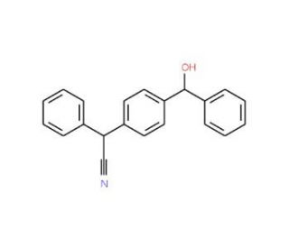 2-{4-[Hydroxy(phenyl)methyl]phenyl}-2-phenylacetonitrile - chemical structure image