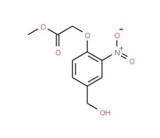 2-[4-(Hydroxymethyl)-2-nitrophenoxy]acetic Acid Methyl Ester (CAS 308815-81-8) - chemical structure image