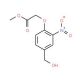 2-[4-(Hydroxymethyl)-2-nitrophenoxy]acetic Acid Methyl Ester (CAS 308815-81-8) - chemical structure image