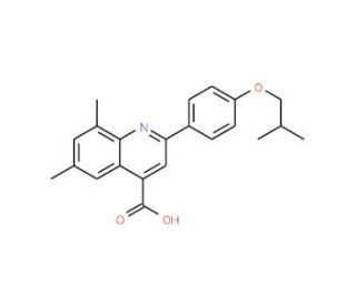 2-(4-Isobutoxyphenyl)-6,8-dimethylquinoline-4-carboxylic acid - chemical structure image