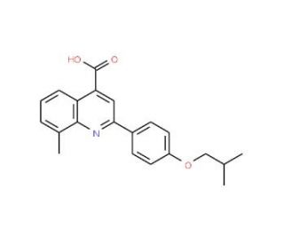 2-(4-Isobutoxyphenyl)-8-methylquinoline-4-carboxylic acid - chemical structure image