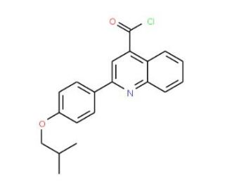 2-(4-isobutoxyphenyl)quinoline-4-carbonyl chloride - chemical structure image