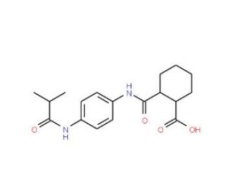 2-{[4-(Isobutyrylamino)anilino]-carbonyl}cyclohexanecarboxylic acid - chemical structure image