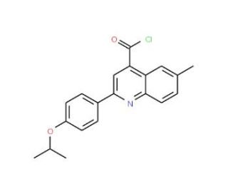 2-(4-isopropoxyphenyl)-6-methylquinoline-4-carbonyl chloride - chemical structure image