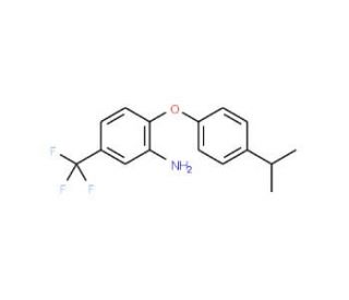 2-(4-Isopropylphenoxy)-5-(trifluoromethyl)aniline - chemical structure image