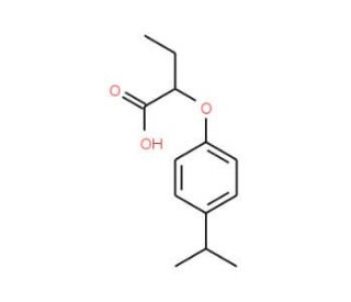 2-(4-Isopropylphenoxy)butanoic acid - chemical structure image