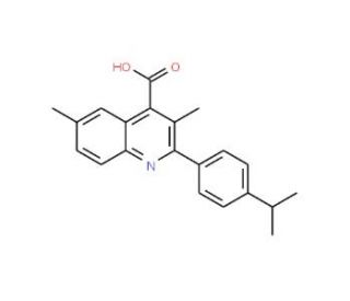 2-(4-Isopropylphenyl)-3,6-dimethylquinoline-4-carboxylic acid - chemical structure image