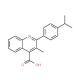 2-(4-Isopropylphenyl)-3-methylquinoline-4-carboxylic acid - chemical structure image