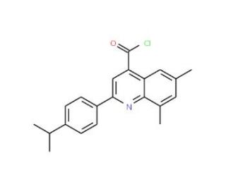 2-(4-isopropylphenyl)-6,8-dimethylquinoline-4-carbonyl chloride - chemical structure image