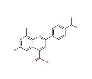 2-(4-Isopropylphenyl)-6,8-dimethylquinoline-4-carboxylic acid - chemical structure image
