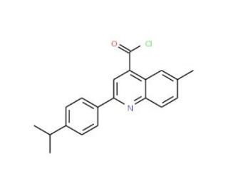 2-(4-isopropylphenyl)-6-methylquinoline-4-carbonyl chloride - chemical structure image