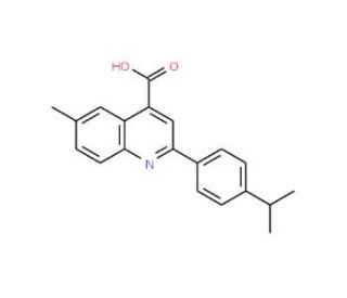 2-(4-Isopropylphenyl)-6-methylquinoline-4-carboxylic acid - chemical structure image