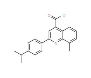 2-(4-isopropylphenyl)-8-methylquinoline-4-carbonyl chloride - chemical structure image