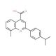 2-(4-Isopropylphenyl)-8-methylquinoline-4-carboxylic acid - chemical structure image