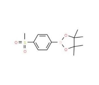 2-(4-Methanesulfonylphenyl)-4,4,5,5-tetramethyl-1,3,2-dioxaborolane (CAS 603143-27-7) - chemical structure image