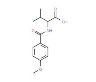 2-(4-Methoxy-benzoylamino)-3-methyl-butyric acid (CAS 93709-65-0) - chemical structure image