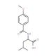 2-(4-Methoxy-benzoylamino)-4-methyl-pentanoic acid (CAS 438581-55-6) - chemical structure image