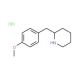 2-(4-Methoxy-benzyl)-piperidine hydrochloride (CAS 420137-09-3) - chemical structure image