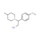 2-(4-Methoxy-phenyl)-2-(4-methyl-piperidin-1-yl)-ethylamine - chemical structure image