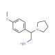 2-(4-Methoxy-phenyl)-2-pyrrolidin-1-yl-ethylamine (CAS 31466-55-4) - chemical structure image