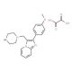 2-(4-Methoxy-phenyl)-3-piperazin-1-ylmethyl-imidazo[1,2-a]pyridine oxalic acid salt - chemical structure image