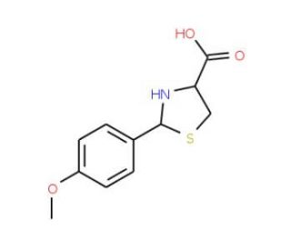 2-(4-Methoxy-phenyl)-thiazolidine-4-carboxylic acid - chemical structure image