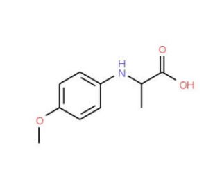 2-(4-Methoxy-phenylamino)-propionic acid - chemical structure image