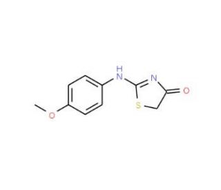2-(4-Methoxy-phenylamino)-thiazol-4-one (CAS 27052-12-6) - chemical structure image