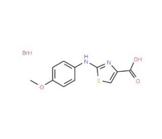 2-(4-Methoxyanilino)-1,3-thiazole-4-carboxylicacid hydrobromide - chemical structure image