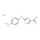 2-(4-Methoxyanilino)-1,3-thiazole-4-carboxylicacid hydrobromide - chemical structure image