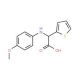 2-(4-Methoxyanilino)-2-(2-thienyl)acetic acid - chemical structure image