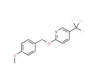 2-(4-Methoxybenzyloxy)-5-(trifluoromethyl)pyridine (CAS 1033202-62-8) - chemical structure image