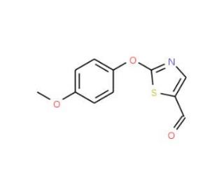 2-(4-Methoxyphenoxy)-1,3-thiazole-5-carbaldehyde - chemical structure image