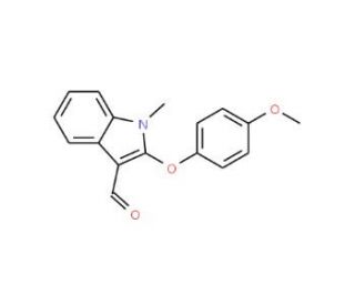 2-(4-Methoxyphenoxy)-1-methyl-1H-indole-3-carbaldehyde - chemical structure image