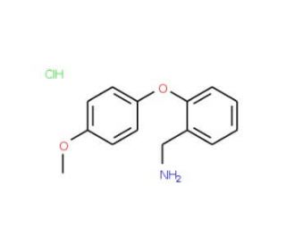 2-(4-Methoxyphenoxy)benzylamine hydrochloride - chemical structure image