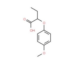 2-(4-Methoxyphenoxy)butanoic acid - chemical structure image