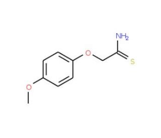 2-(4-methoxyphenoxy)ethanethioamide (CAS 35370-92-4) - chemical structure image